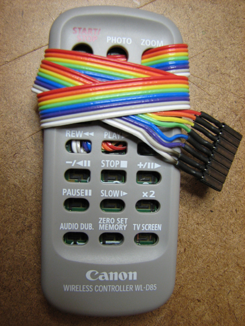 Image of remote control after modification and 
                     reassembled.