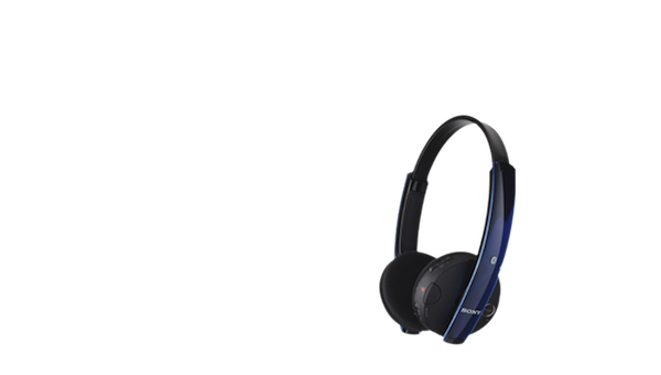 [The Sony DRBT101–BLK Bluetooth Headphones.]