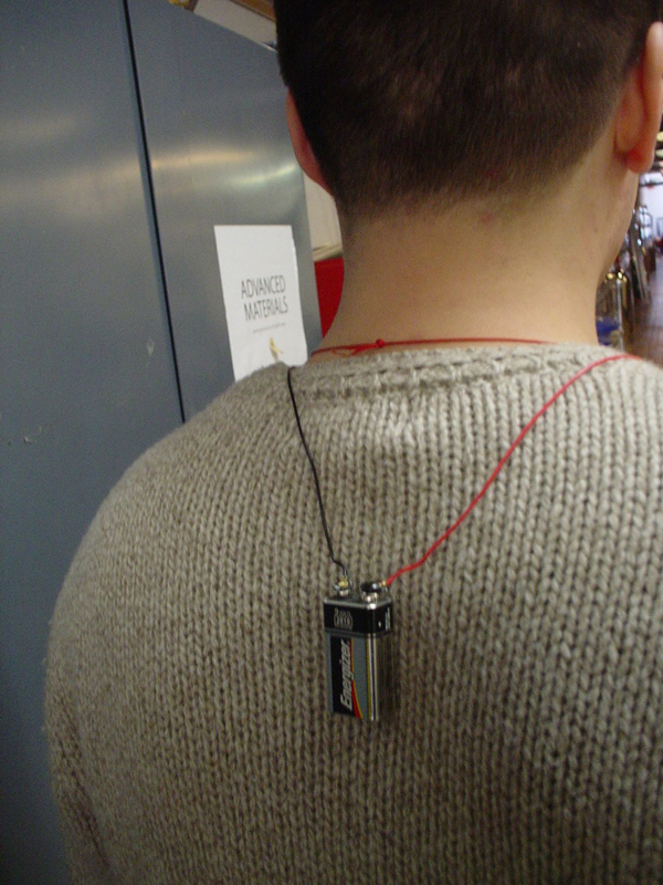 A rear view of the power source for the electric
PEZ prototype A rear view of the power source for the electric
PEZ prototype